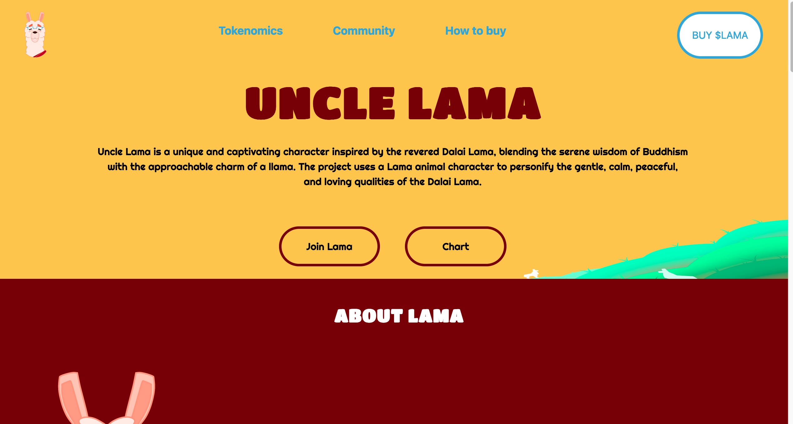 LAMA Memecoin Website Project